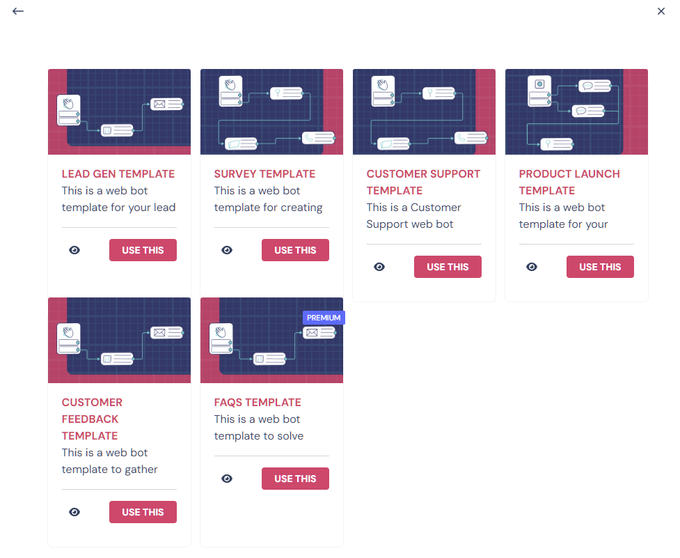 landbot web template